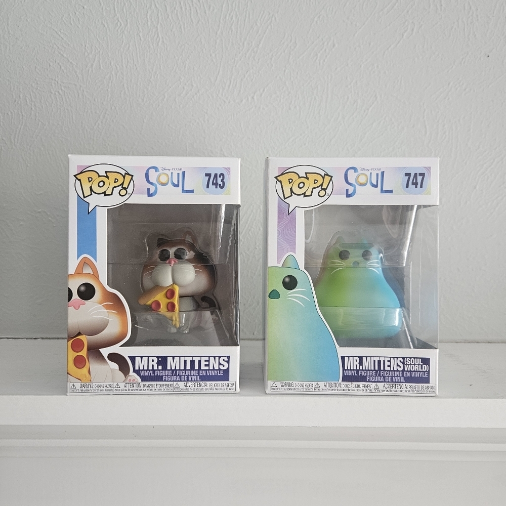 New In Box- Funko Pop! X Soul- Bundle Of Mr.Mittens & Mr.Mittens (Soul World)